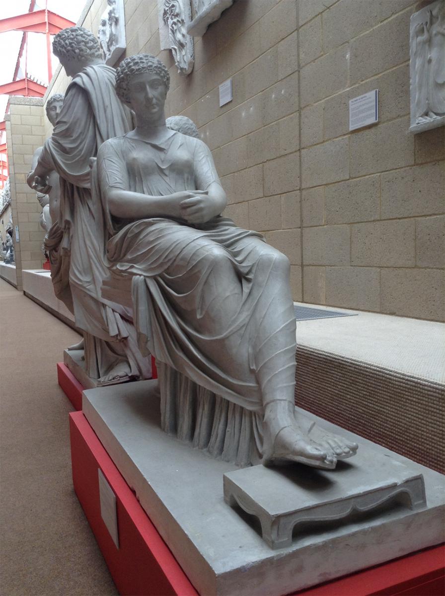 Statue of Seated Roman Woman